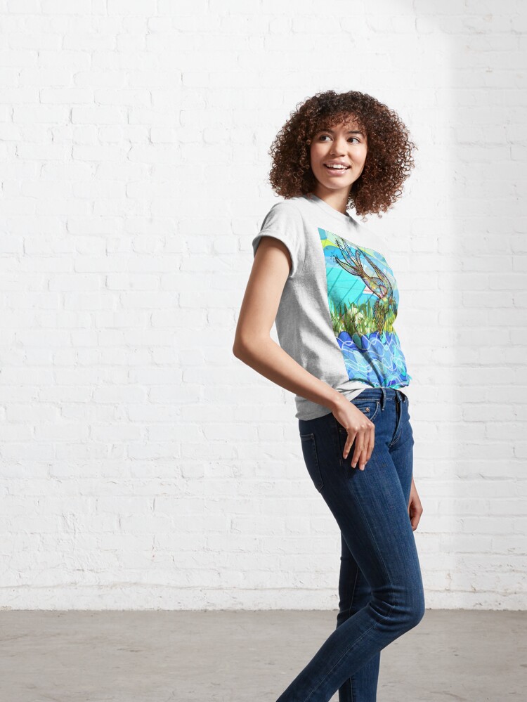 Alternate view of The bird and the river Classic T-Shirt