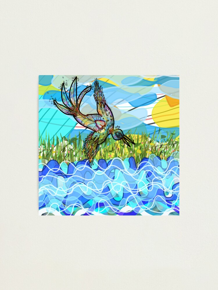 Alternate view of The bird and the river Photographic Print