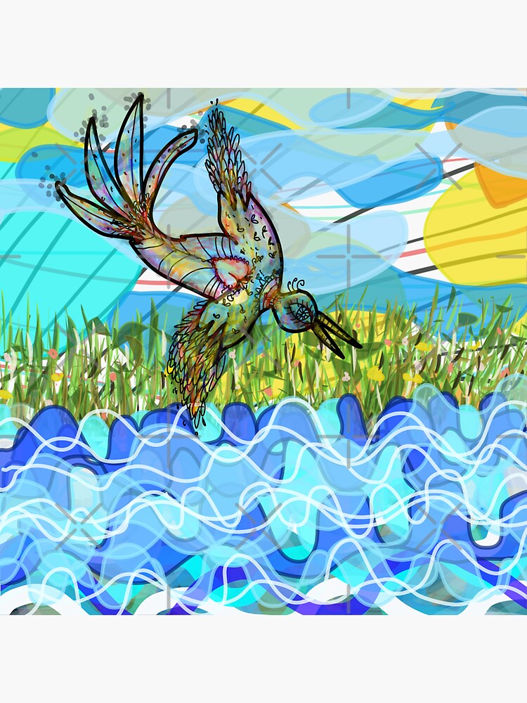 The bird and the river by aremaarega