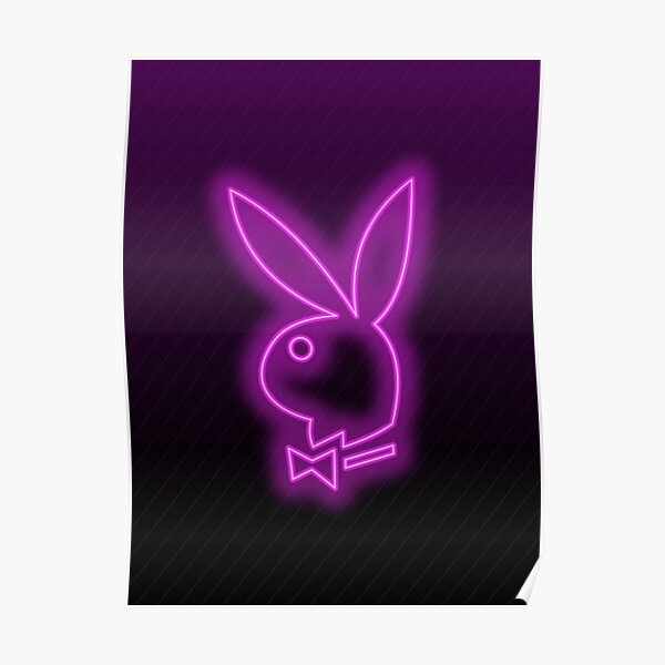 Playboy Bunny Posters Redbubble - neon bunny ears neon bunny ears neon bunny ears ne roblox