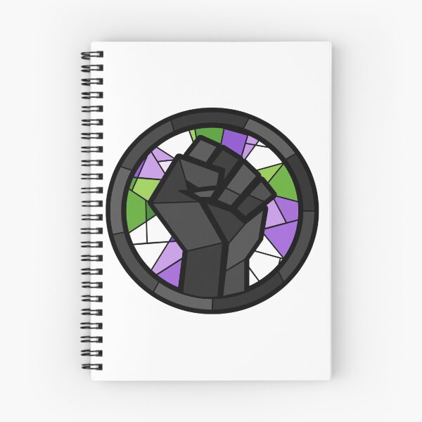 Item preview, BLM Stained Glass Fist (Genderqueer) designed and sold by OctopodArts.