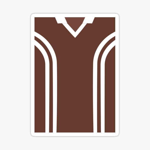 Coventry City Classic Chocolate Brown Away Kit 1978 - 1979 Sticker