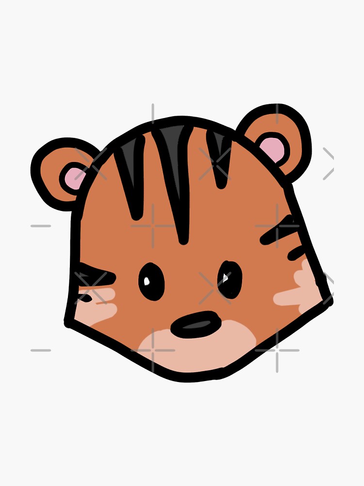 Cute Little Tiger Face by bassoongirl123