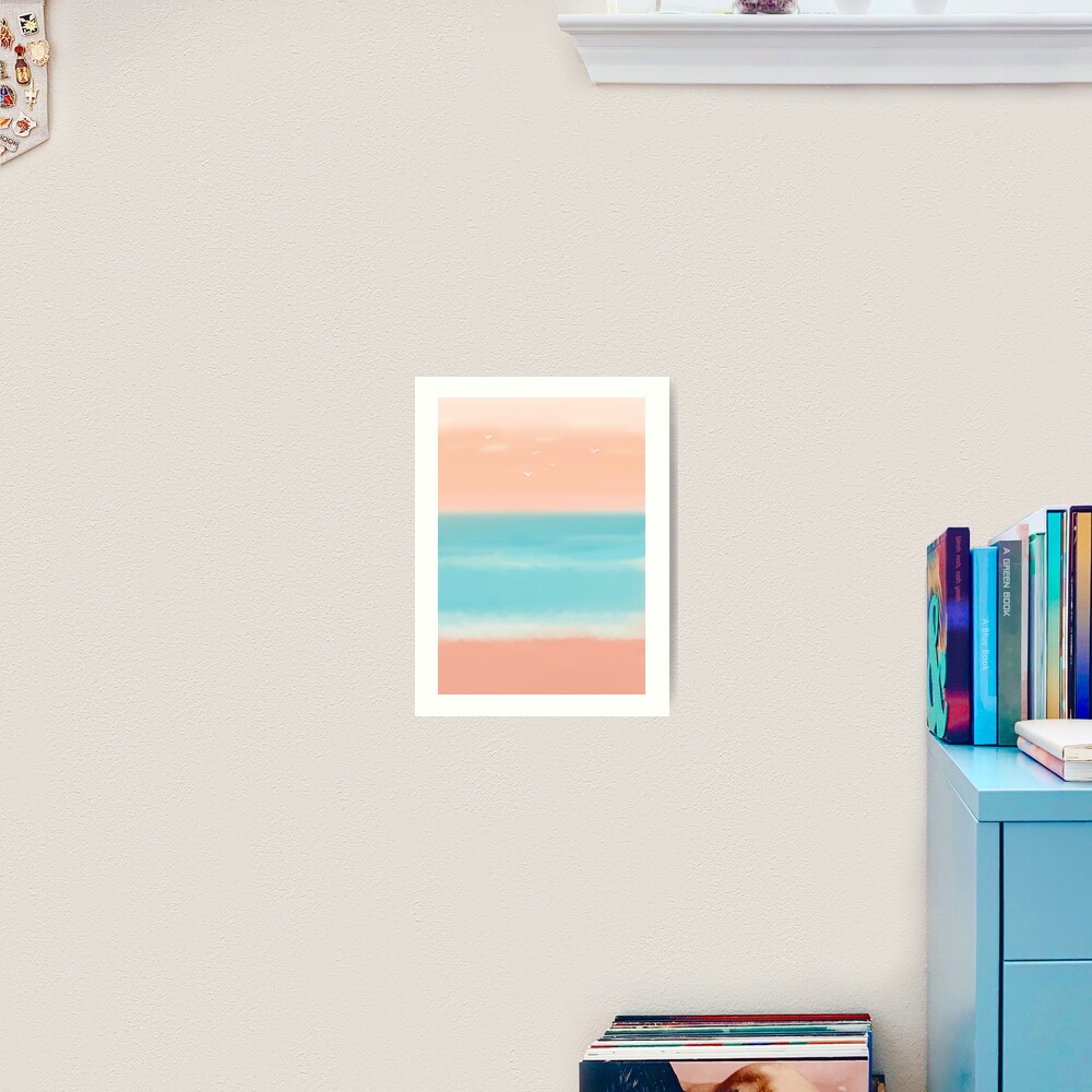 Sunrise on the beach Art Print