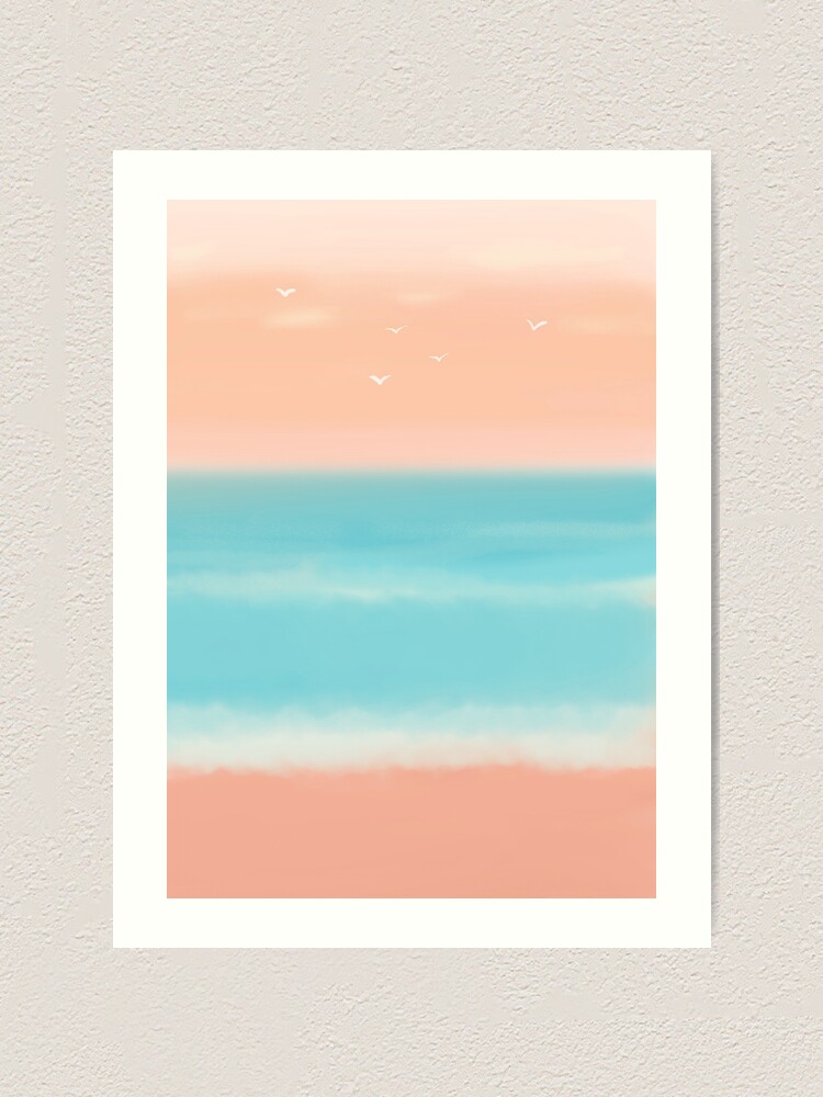 Alternate view of Sunrise on the beach Art Print