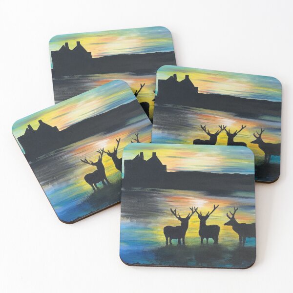 Item preview, Stags at Lochranza Castle  designed and sold by BDJones.