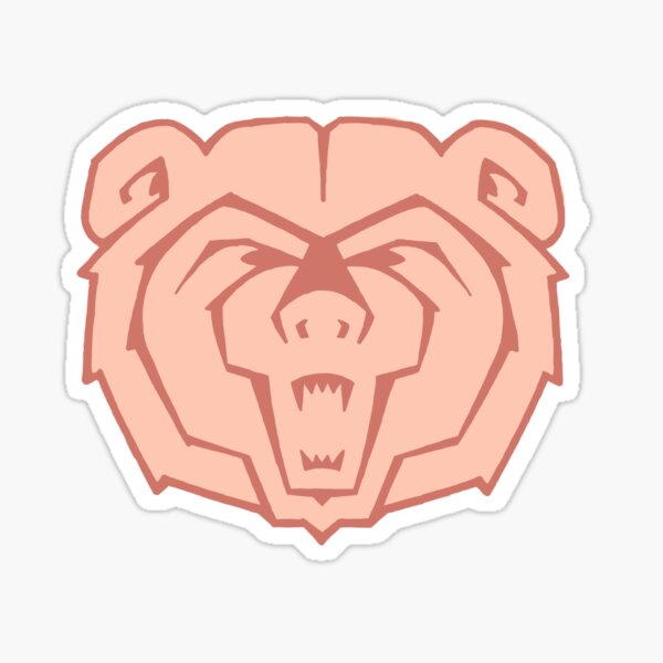 Mo State Bear Head  Sticker