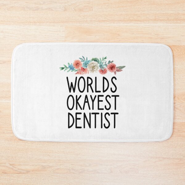 Item preview, Dental Hygienist, worlds okayest dentist dental life, Dental Assistant , Graduation Gift, Dental Hygienist Gift, RDH Gift, Dentist floral style  designed and sold by Chamssou.