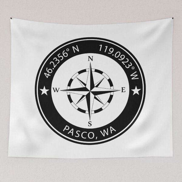 Item preview, Pasco, Washington Geographical Coordinates designed and sold by TeeOhGraphics.