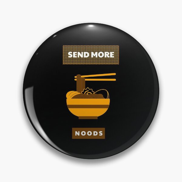 Item preview, Send More Noods: Funny Ramen Lover Joke designed and sold by friendlyspoon.