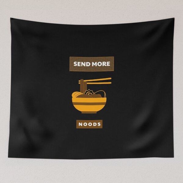 Item preview, Send More Noods: Funny Ramen Lover Joke designed and sold by friendlyspoon.