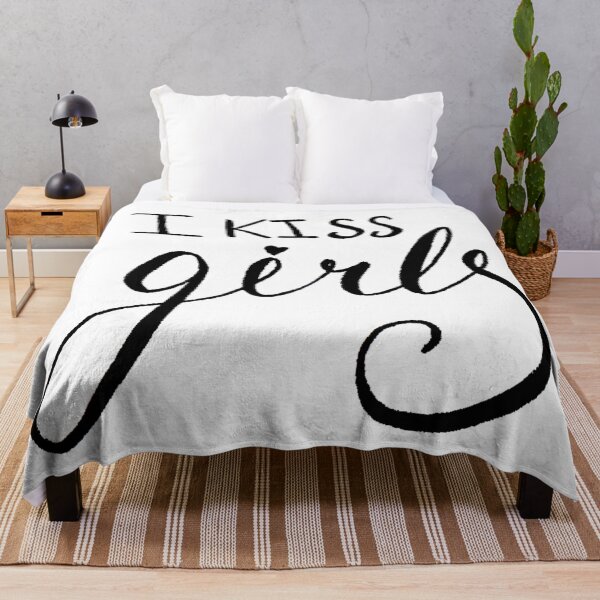 Item preview, I kiss girls LGBT pride designed and sold by hannahrosesmith.