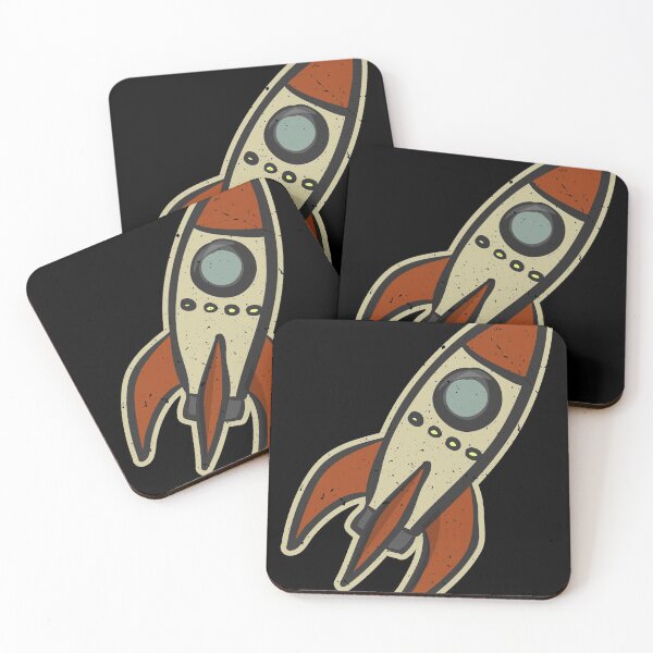 Item preview, Retro Space Rocket Funny Cute Astronaut Gift print designed and sold by Lisbob.
