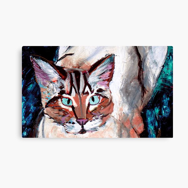 White Cat - An image for family or living rooms Canvas Print