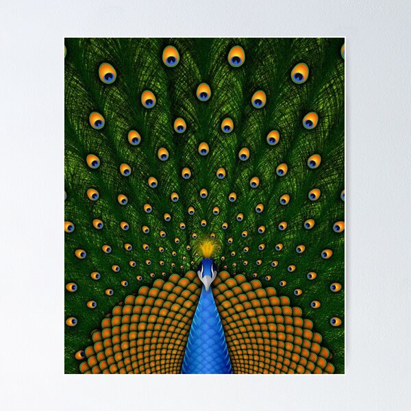 Item preview, Peacock Pattern, Printed Design, Overall Pattern Work, designed and sold by thelastelement.