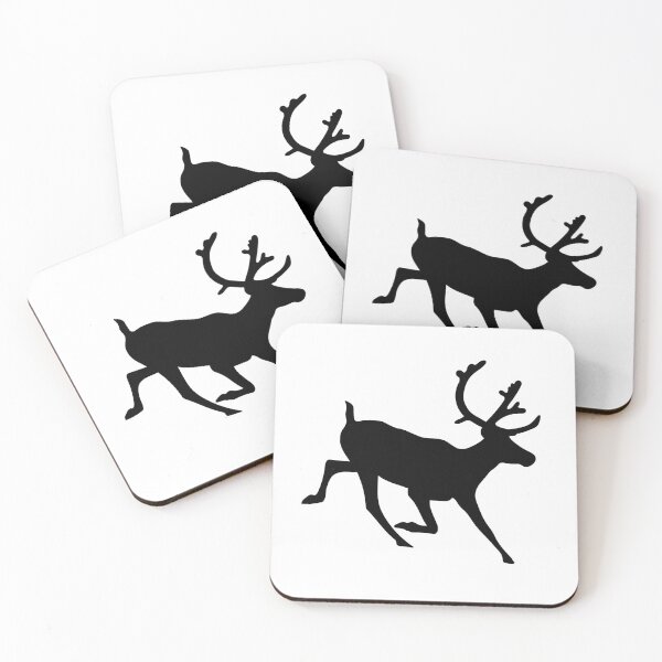Item preview, Caribou | Black Caribou Running in the Wilderness | Adventure designed and sold by GardenSwingArt.