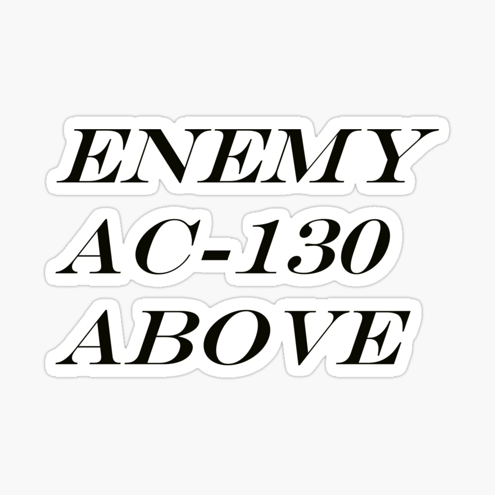 Enemy Ac 130 Above Canvas Print By Actuallymade Redbubble