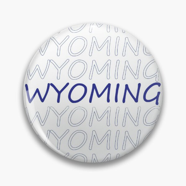 Item preview, Wyoming Repeating Blue Bold Uppercase designed and sold by artbylukas.