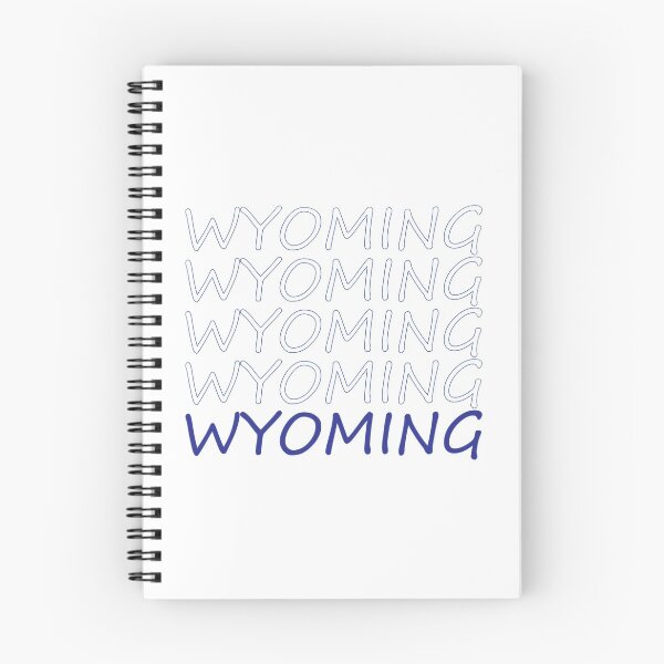 Item preview, Wyoming Repeating Blue Bold Uppercase designed and sold by artbylukas.