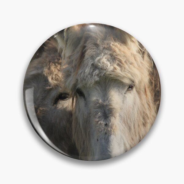 Item preview, Adorable grey donkeys in the high grass meadow	 designed and sold by EstelleRossetti.