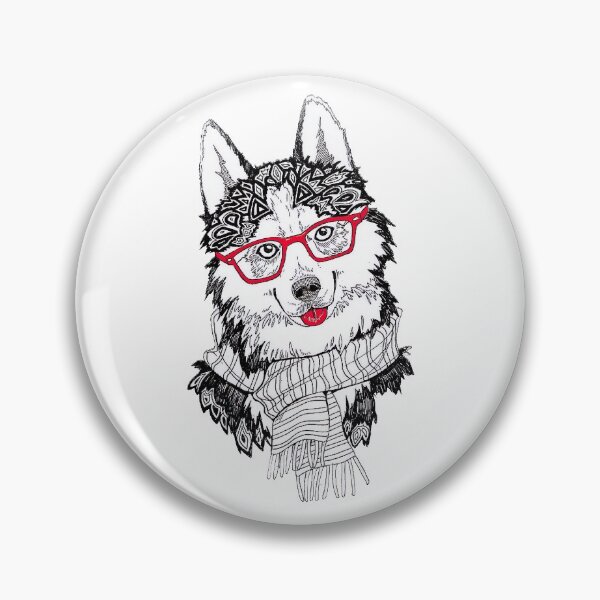 Item preview, Happy Hippy Husky Dog designed and sold by AlexMay007.