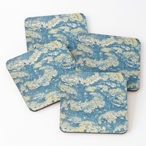 Item preview, Floral Sea Design - Vintage Textile Print by Arthur Silver, 1894 designed and sold by Vintage Wall Art.