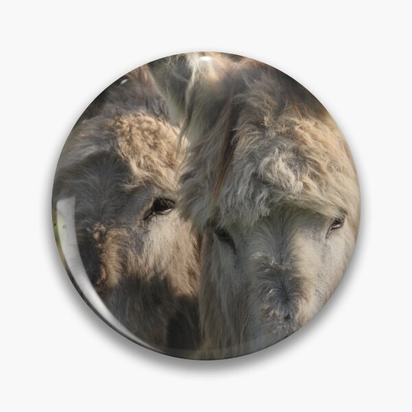 Item preview, Adorable grey donkeys in the high grass meadow	 designed and sold by EstelleRossetti.