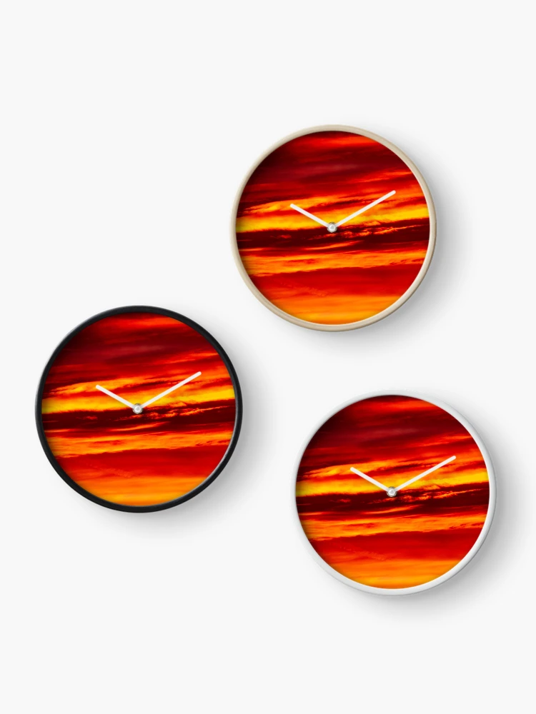 Thumbnail 3 of 4, Clock, Sunset designed and sold by logorigolo.
