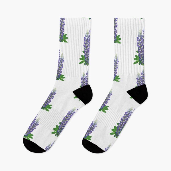 Item preview, Blue and white lupine flowers designed and sold by rvjames.