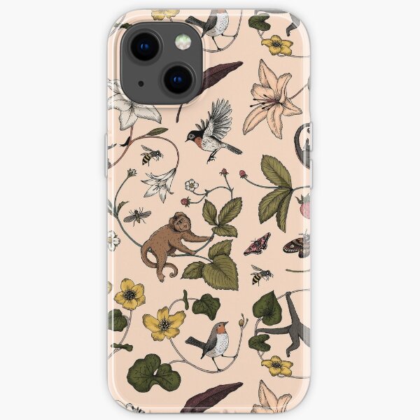 Monkeys in the Mist - pink iPhone Soft Case