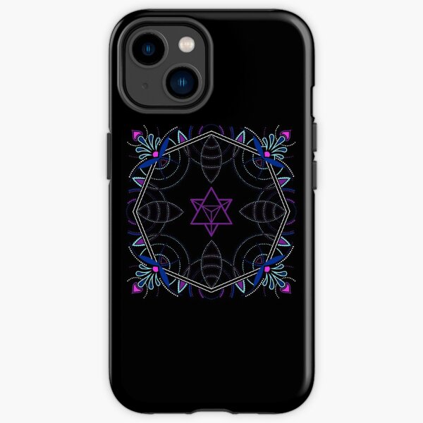 Merkaba / Startetrahedron Symbol Mandala - Sacred Geometry iPhone Tough Case
