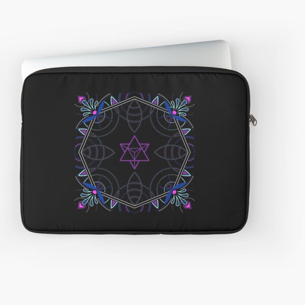Merkaba / Startetrahedron Symbol Mandala - Sacred Geometry Laptop Sleeve