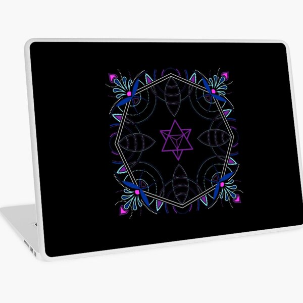 Merkaba / Startetrahedron Symbol Mandala - Sacred Geometry Laptop Skin