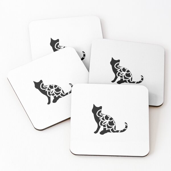 Item preview, Black Cat | Cat Mandala designed and sold by GardenSwingArt.