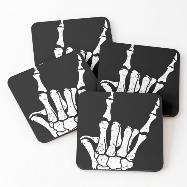 Item preview, Rock On Horns Skeleton design, Rock On, Heavy Metal graphic designed and sold by Lisbob.