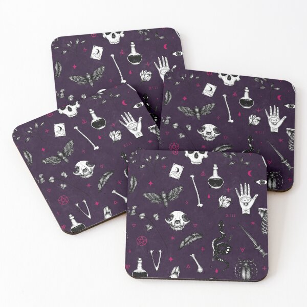 Item preview, Purple Berry Witchy Pattern designed and sold by Elyssa Long.