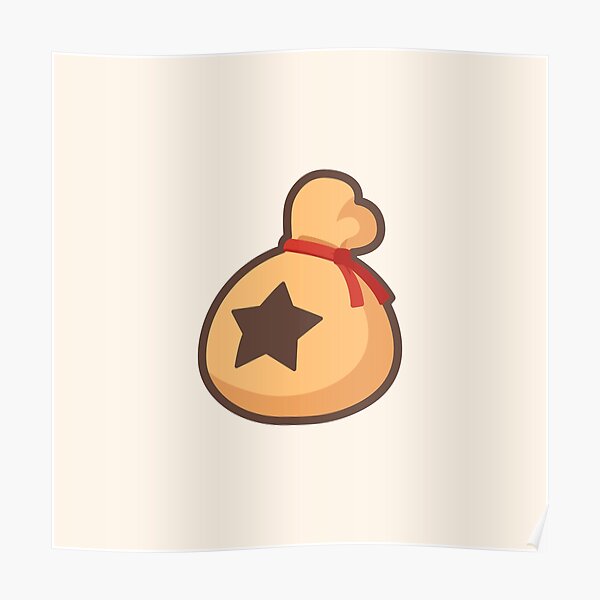 Small Animal Crossing Bells Icon Poster