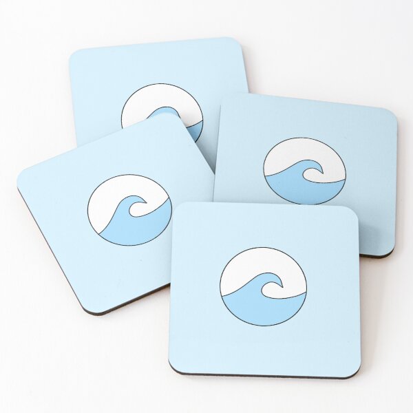 Item preview, Blue Wave In Circle designed and sold by vegantoaster.