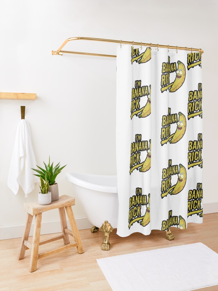 Alternate view of I'm Banana Rick! Shower Curtain