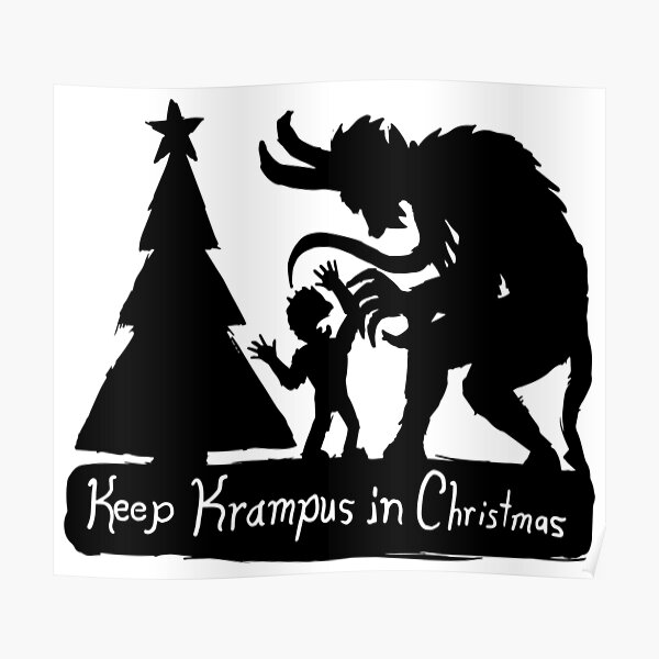 Keep Krampus in Christmas Poster