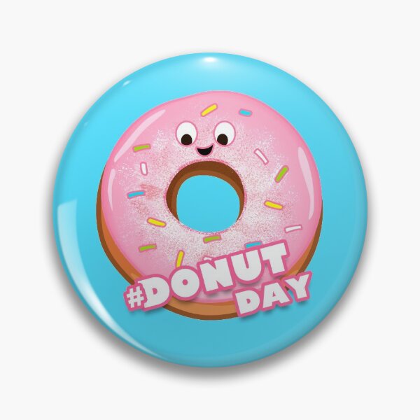 Item preview, Happy Donut Day designed and sold by BrightLightArts.