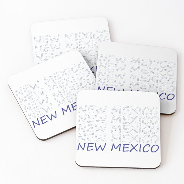 Item preview, New Mexico Repeating Blue Bold Uppercase designed and sold by artbylukas.
