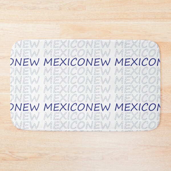Item preview, New Mexico Repeating Blue Bold Uppercase designed and sold by artbylukas.