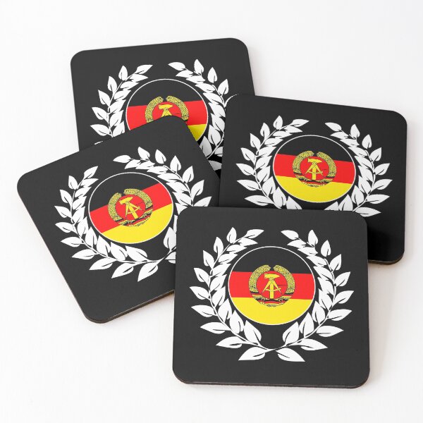Item preview,  the German Democratic Republic with laurel wreath as a cool circular motif! Suitable for all East Germans designed and sold by GeogDesigns.