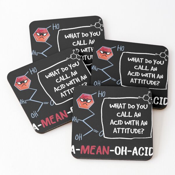 Item preview, Nerdy Humour | A-Mean-O Acid product | Funny Science Tees designed and sold by Lisbob.