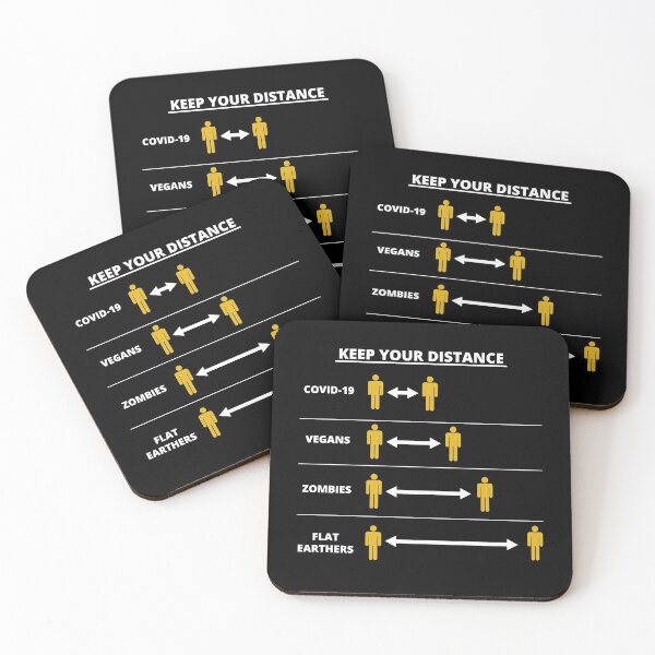 Item preview, Keep Your Distance - Social Distancing Chart - Funny designed and sold by MadPanda.