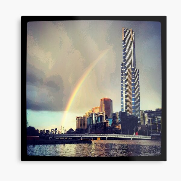 Rainbow over Eureka Metal Print