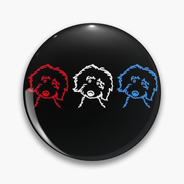 Item preview, Red White and Blue Patriotic Doodle Dogs Goldendoodle Labradoodle  designed and sold by monicacarr.