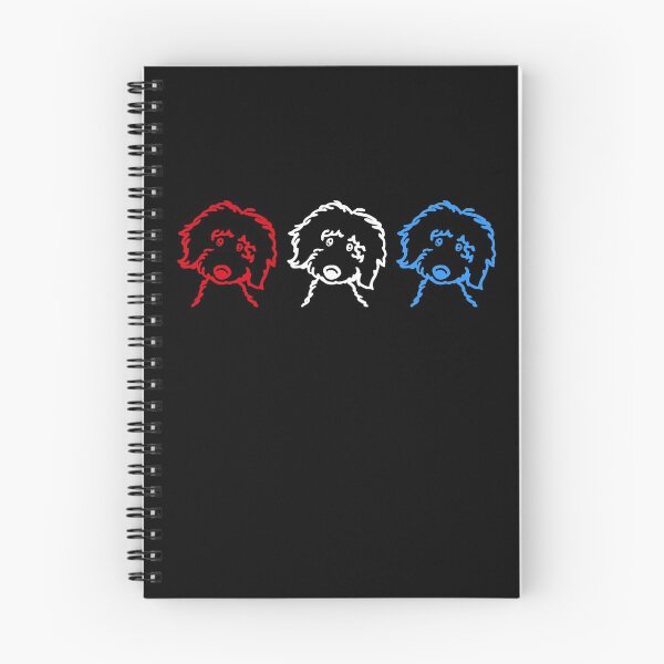 Item preview, Red White and Blue Patriotic Doodle Dogs Goldendoodle Labradoodle  designed and sold by monicacarr.