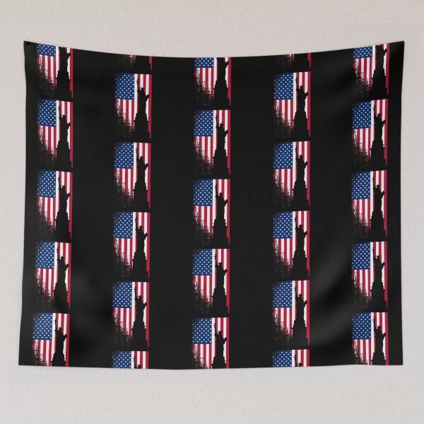 Item preview, Statue of Liberty on the American Flag - Fourth of July Design designed and sold by TrendsnHolidays.